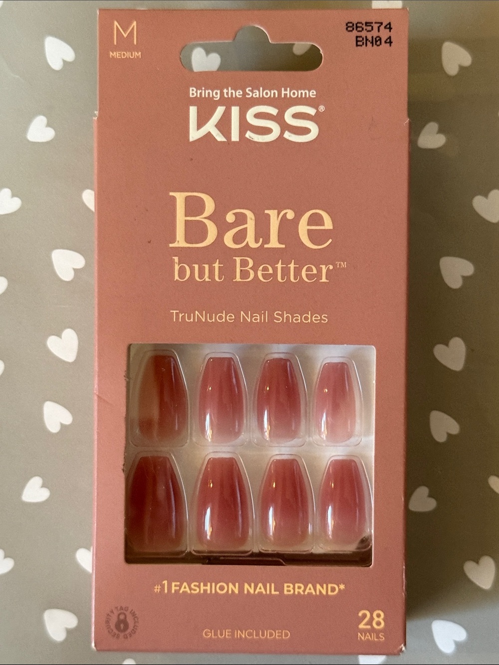 Kiss Bare But Better Press On Nails Medium Length